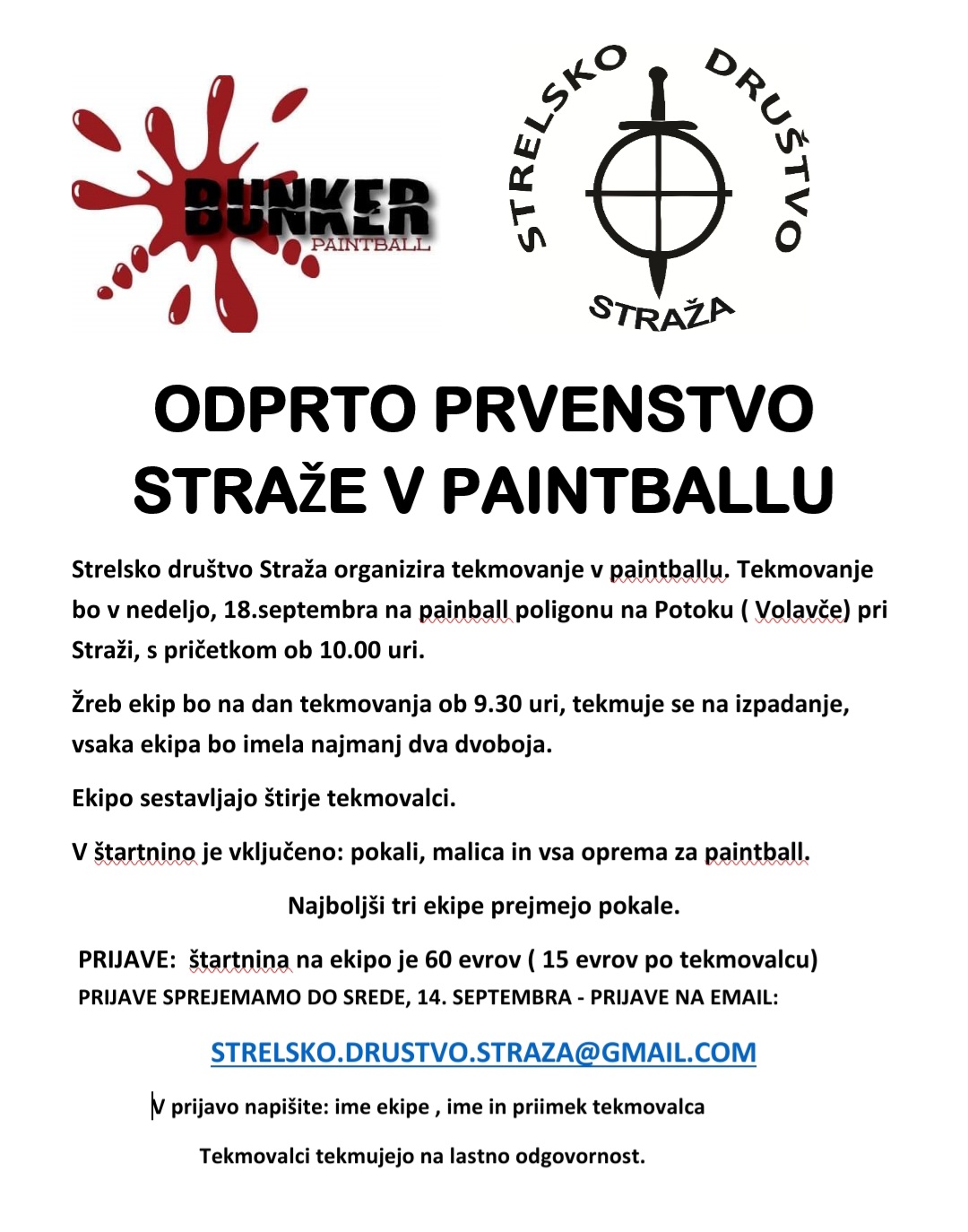 Odprto prvenstvo Straže v paintballu